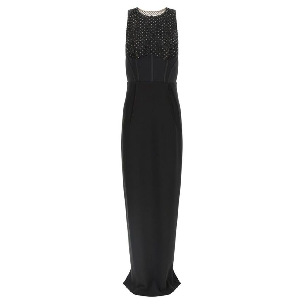 Elisabetta Franchi Black Polyester Long Women's Dress - Picture 1 of 4